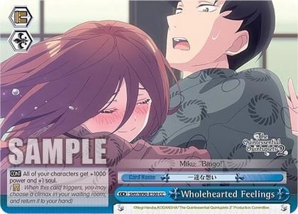 Wholehearted Feelings, The Quintessential Quintuplets 2 5HY/W90-E100 CC