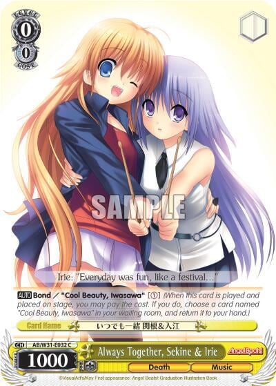 Always Together, Sekine & Irie, Angel Beats! Re:Edit AB/W31-E032 C