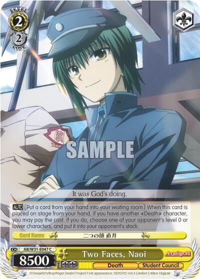 Two Faces, Naoi, Angel Beats! Re:Edit AB/W31-E047 C