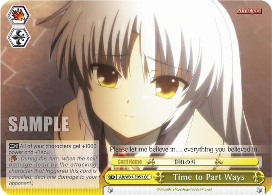 Time to Part Ways, Angel Beats! Re:Edit AB/W31-E051 CC
