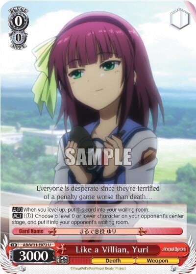 Like a Villian, Yuri, Angel Beats! Re:Edit AB/W31-E072 U