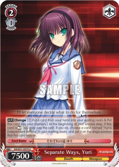Separate Ways, Yuri, Angel Beats! Re:Edit AB/W31-E079 U