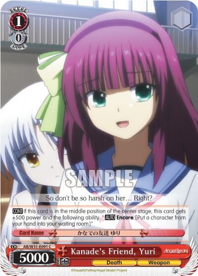Kanade's Friend, Yuri, Angel Beats! Re:Edit AB/W31-E091 C