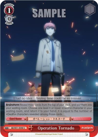 Operation Tornado, Angel Beats! Re:Edit AB/W31-E098 U