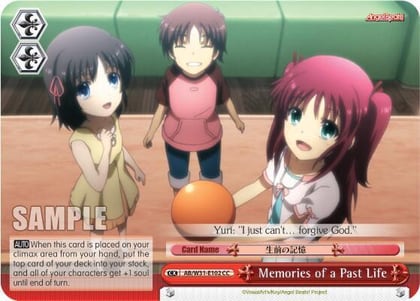 Memories of a Past Life, Angel Beats! Re:Edit AB/W31-E102 CC