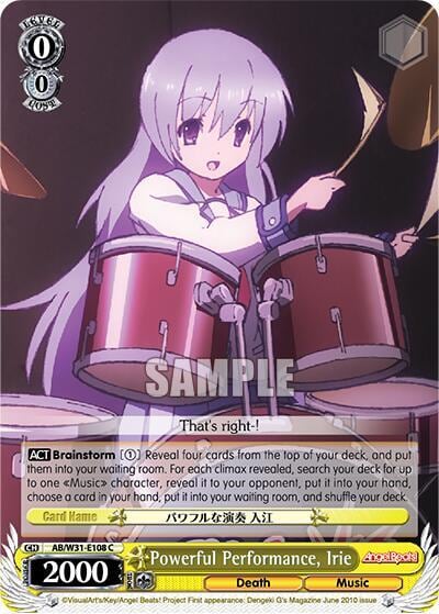 Powerful Performance, Irie (RRR), Angel Beats! Re:Edit AB/W31-E108R RRR
