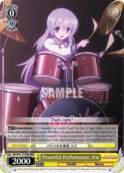 Powerful Performance, Irie, Angel Beats! Re:Edit AB/W31-E108 C