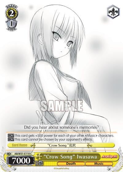 "Crow Song" Iwasawa, Angel Beats! Re:Edit AB/W31-E110 C