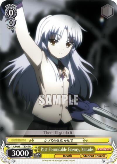 Past Formidable Enemy, Kanade, Angel Beats! Re:Edit AB/W31-TE04 TD