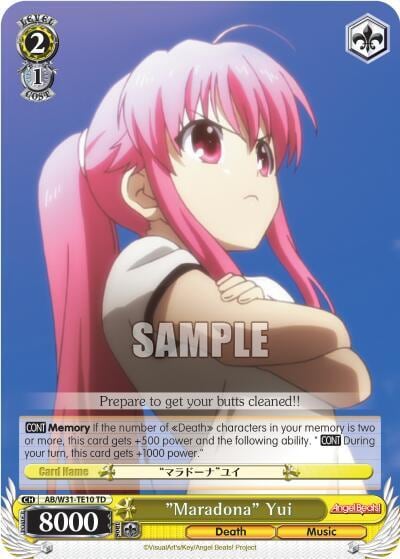 "Maradona" Yui, Angel Beats! Re:Edit AB/W31-TE10 TD