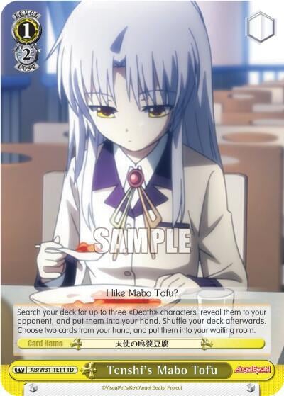 Tenshi's Mabo Tofu, Angel Beats! Re:Edit AB/W31-TE11 TD