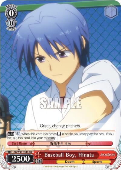 Baseball Boy, Hinata, Angel Beats! Re:Edit AB/W31-TE15 TD