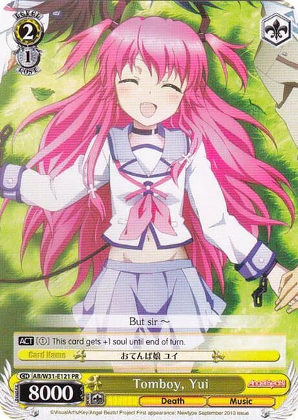 Tomboy, Yui, Angel Beats! Re:Edit AB/W31-E121 PR