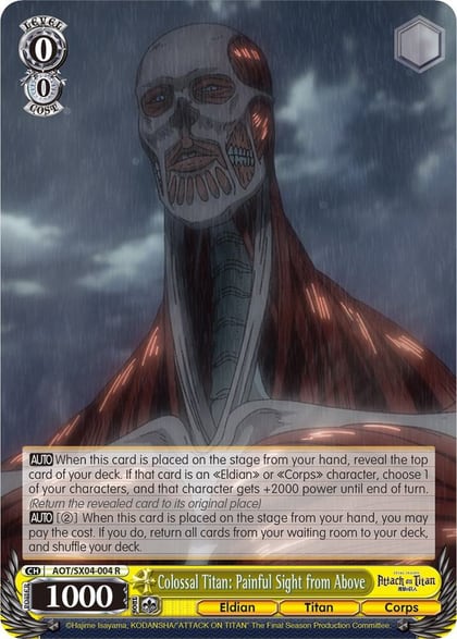 Colossal Titan: Painful Sight from Above, Attack On Titan: Final Season AOT/SX04-004 R