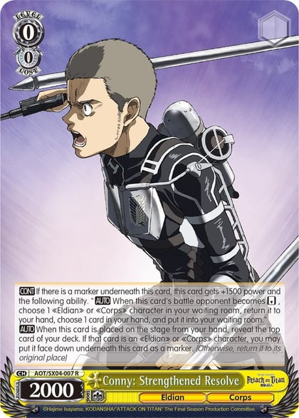 Conny: Strengthened Resolve, Attack On Titan: Final Season AOT/SX04-007 R