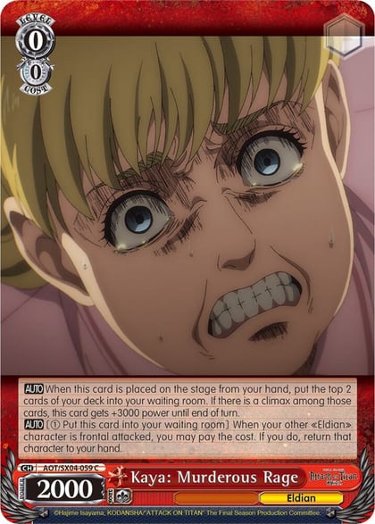 Kaya: Murderous Rage, Attack On Titan: Final Season AOT/SX04-059 C