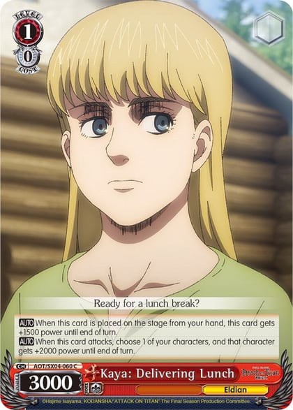 Kaya: Delivering Lunch, Attack On Titan: Final Season AOT/SX04-060 C