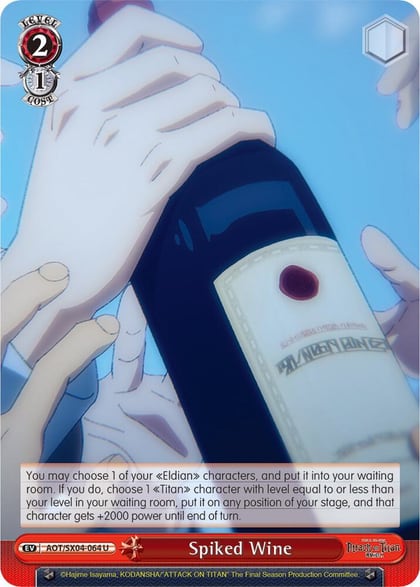Spiked Wine, Attack On Titan: Final Season AOT/SX04-064 U