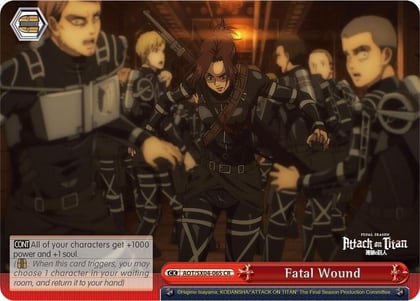 Fatal Wound, Attack On Titan: Final Season AOT/SX04-065 CR