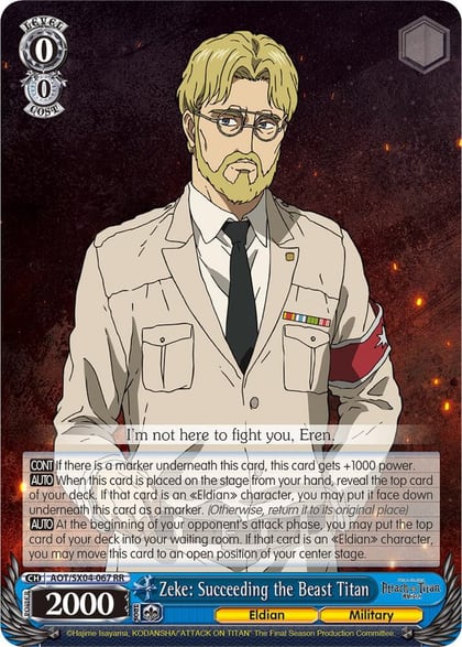 Zeke: Succeeding the Beast Titan, Attack On Titan: Final Season AOT/SX04-067 RR