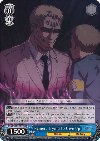 Reiner: Trying to Give Up (SR), Attack On Titan: Final Season AOT/SX04-070S SR