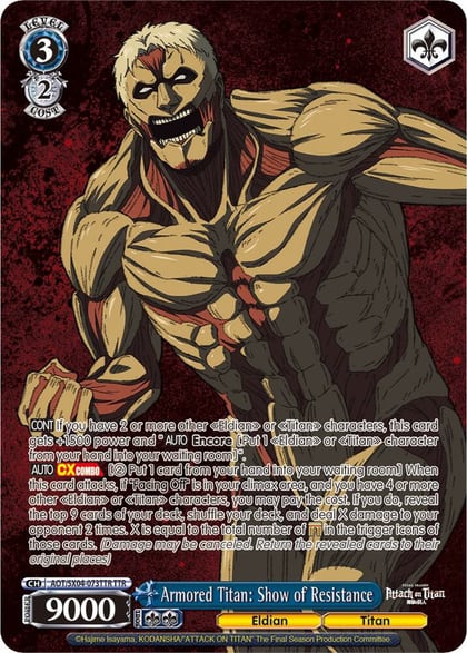 Armored Titan: Show of Resistance (TTR), Attack On Titan: Final Season AOT/SX04-073TTR TTR