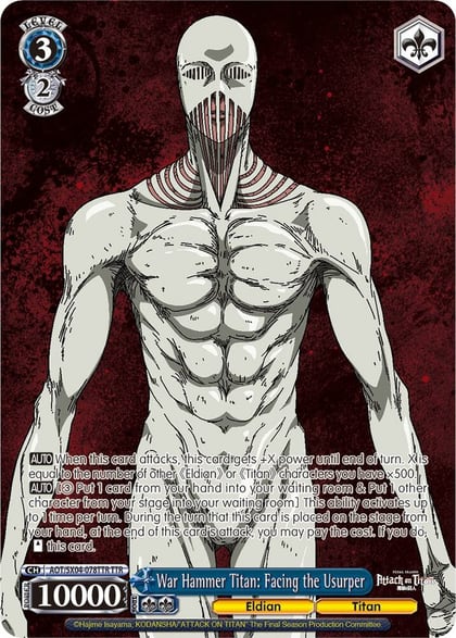 War Hammer Titan: Facing the Usurper (TTR), Attack On Titan: Final Season AOT/SX04-078TTR TTR