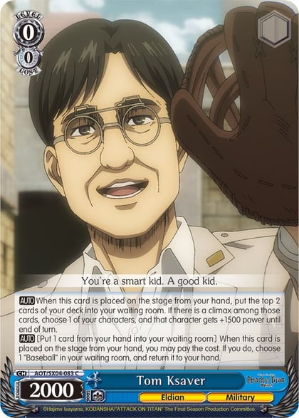 Tom Ksaver, Attack On Titan: Final Season AOT/SX04-083 C
