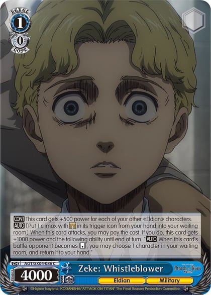 Zeke: Whistleblower, Attack On Titan: Final Season AOT/SX04-086 C