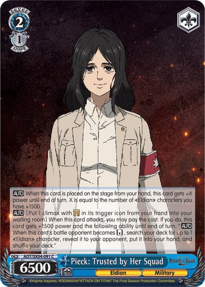 Pieck: Trusted by Her Squad, Attack On Titan: Final Season AOT/SX04-091 C