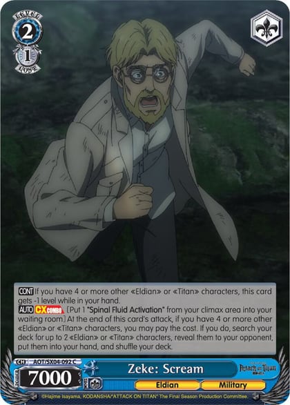 Zeke: Scream, Attack On Titan: Final Season AOT/SX04-092 C