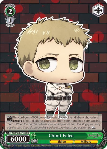 Chimi Falco, Attack On Titan: Final Season AOT/SX04-105 PR