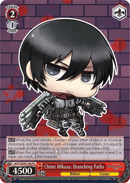 Chimi Mikasa: Branching Paths, Attack On Titan: Final Season AOT/SX04-106 PR