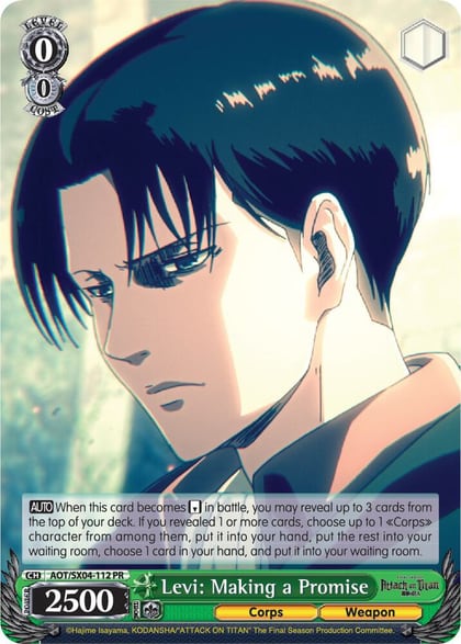 Levi: Making a Promise, Attack On Titan: Final Season AOT/SX04-112 PR
