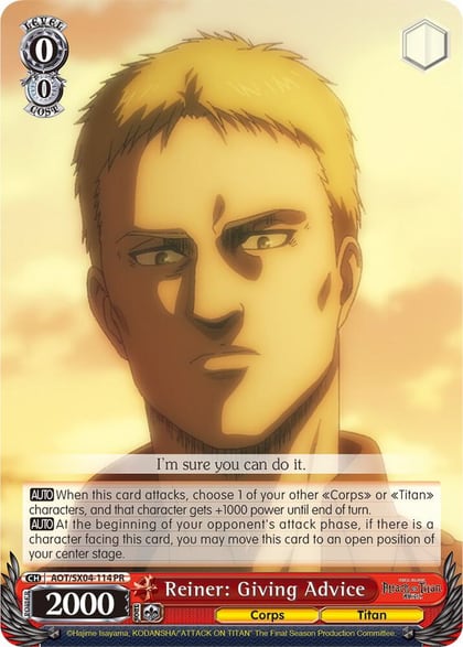 Reiner: Giving Advice, Attack On Titan: Final Season AOT/SX04-114 PR