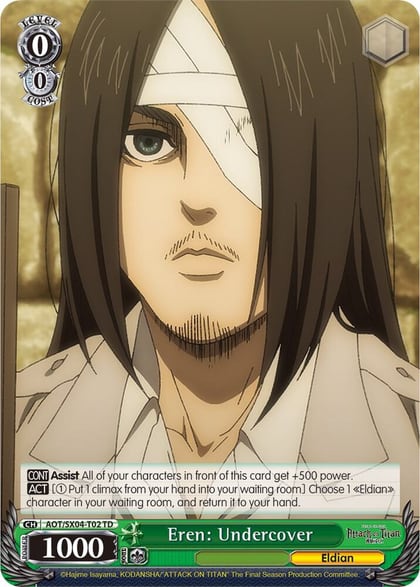 Eren: Undercover, Attack On Titan: Final Season AOT/SX04-T02 TD
