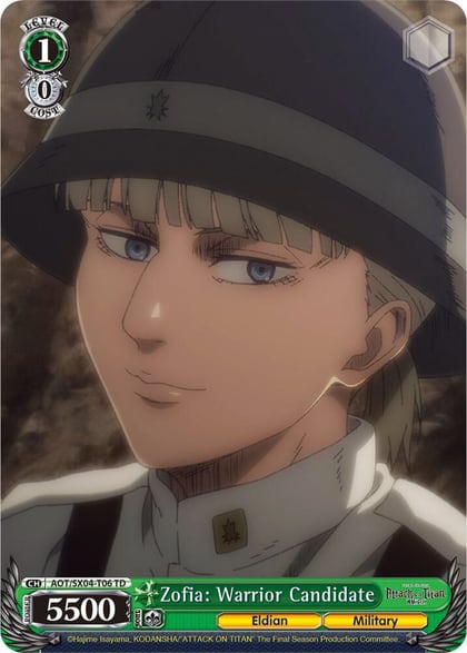 Zofia: Warrior Candidate, Attack On Titan: Final Season AOT/SX04-T06 TD