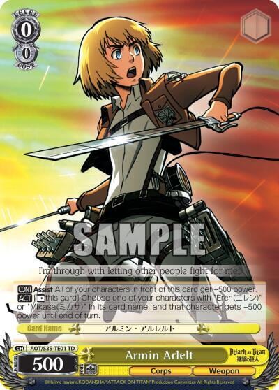 Armin Arlelt, Attack on Titan AOT/S35-TE01 TD