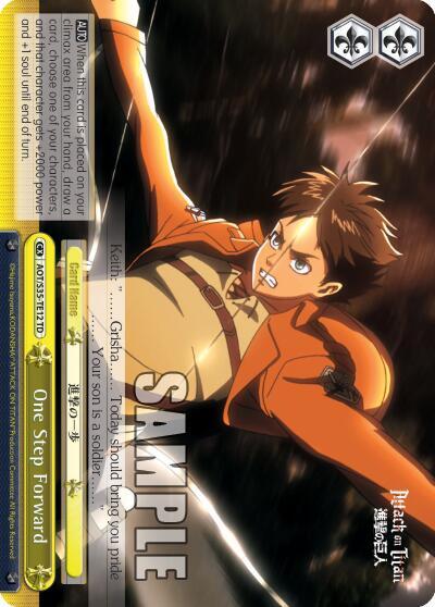 One Step Forward, Attack on Titan AOT/S35-TE12 TD