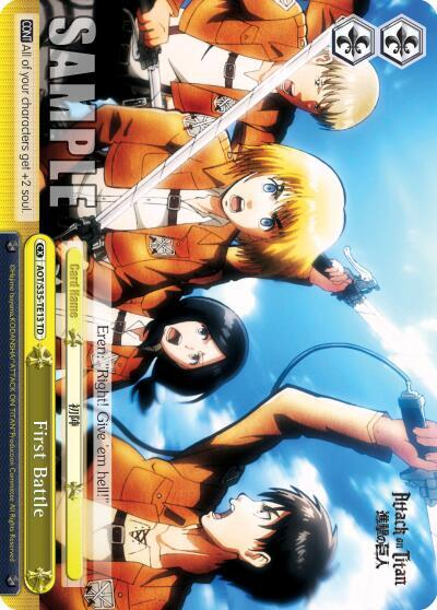 First Battle, Attack on Titan AOT/S35-TE13 TD