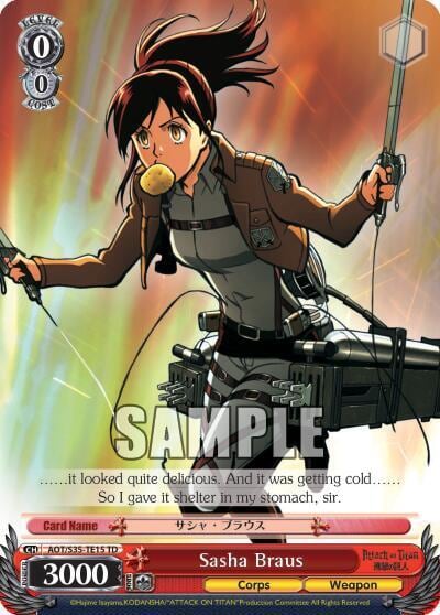 Sasha Braus, Attack on Titan AOT/S35-TE15 TD