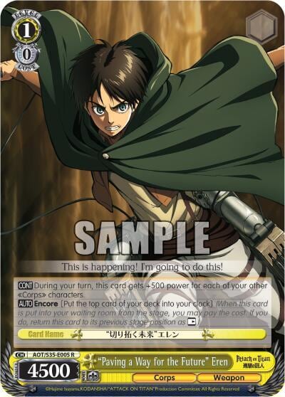 "Paving a Way for the Future" Eren, Attack on Titan AOT/S35-E005 R