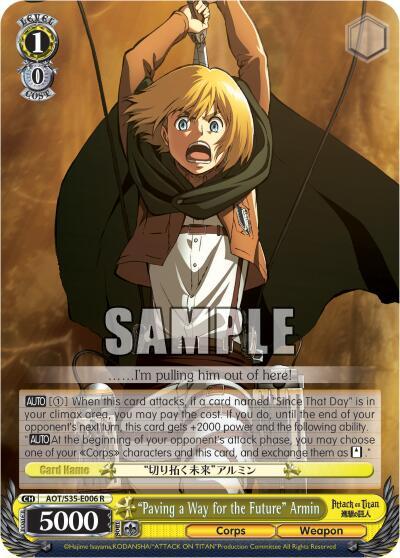 "Paving a Way for the Future" Armin, Attack on Titan AOT/S35-E006 R