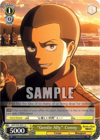 "Gentle Ally" Conny, Attack on Titan AOT/S35-E011 U