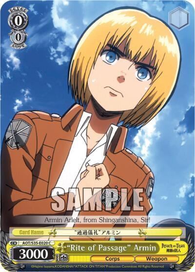 "Rite of Passage" Armin, Attack on Titan AOT/S35-E020 C