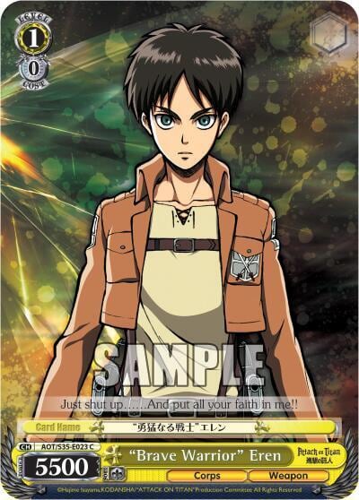 "Brave Warrior" Eren, Attack on Titan AOT/S35-E023 C
