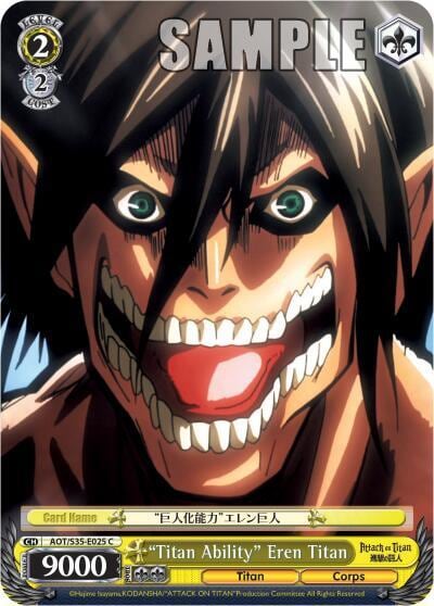 "Titan Ability" Eren Titan, Attack on Titan AOT/S35-E025 C