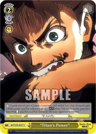 "Titan's Power", Attack on Titan AOT/S35-E027 U