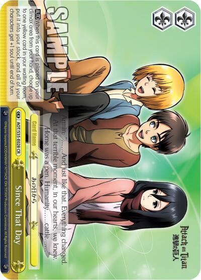 Since That Day, Attack on Titan AOT/S35-E028 CR