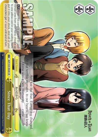 Since That Day, Attack on Titan AOT/S35-E028 CR